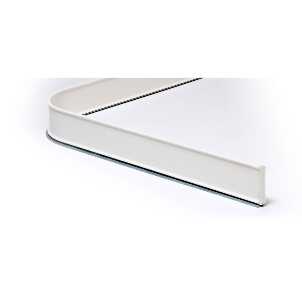 Duschsarg 92 x 92 x 92 cm, Vit Vit