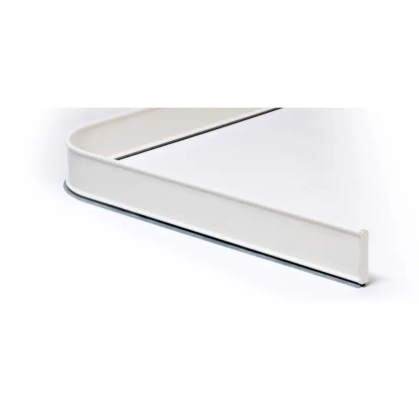 Duschsarg 92 x 92 x 92 cm, Vit Vit