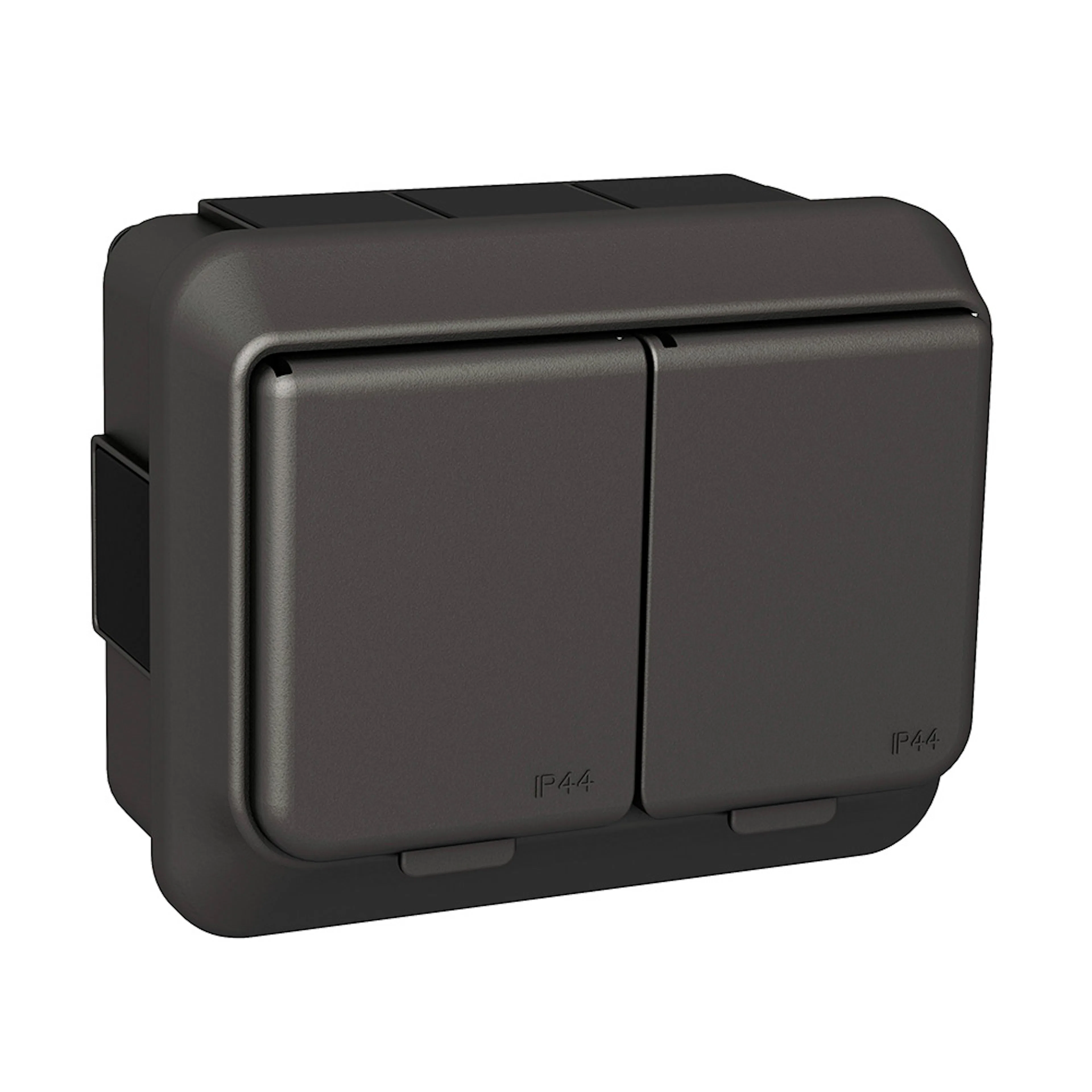 Vägguttag Schneider Electric Exxact Utanpåliggande