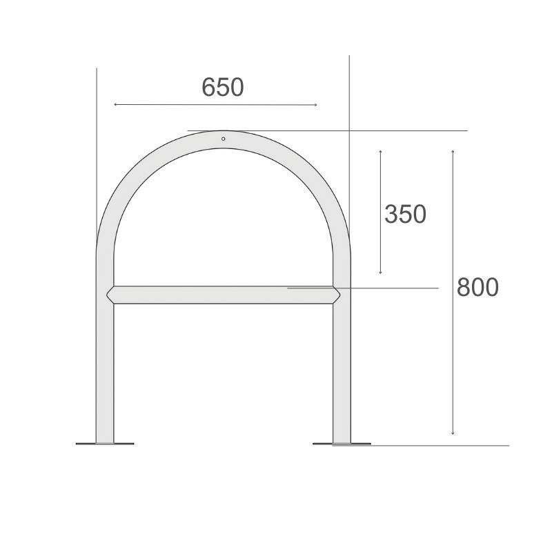 Cykelställ R&R Solutions Economy För 2 Cyklar Golvmonterad