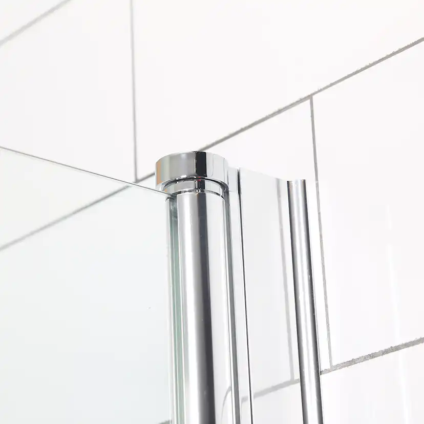 Duschhörna Bathlife Mångsidig Rak Vägg + Rak Dörr Delvis Frostat Glas