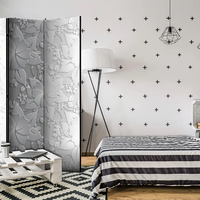Rumsavdelare Skärmvägg Arkiio Room Divider – Flowers I 135x172 cm