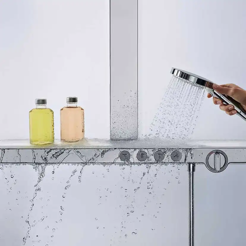 Takduschset Hansgrohe Rainmaker Select 460 3jet Showerpipe 4 funktioner