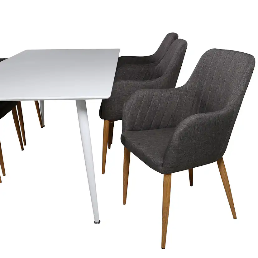 Matgrupp Venture Home Polar med 6 Comfort stolar Tyg