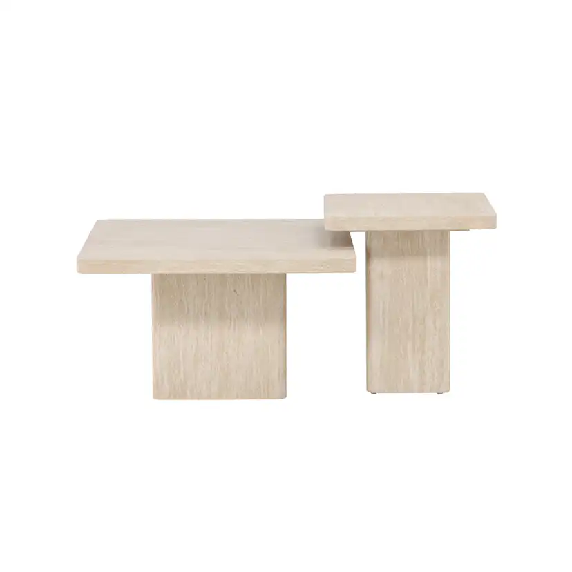 Soffbord Venture Home Qvart Set 80x80x46 cm & 50x50x56 cm
