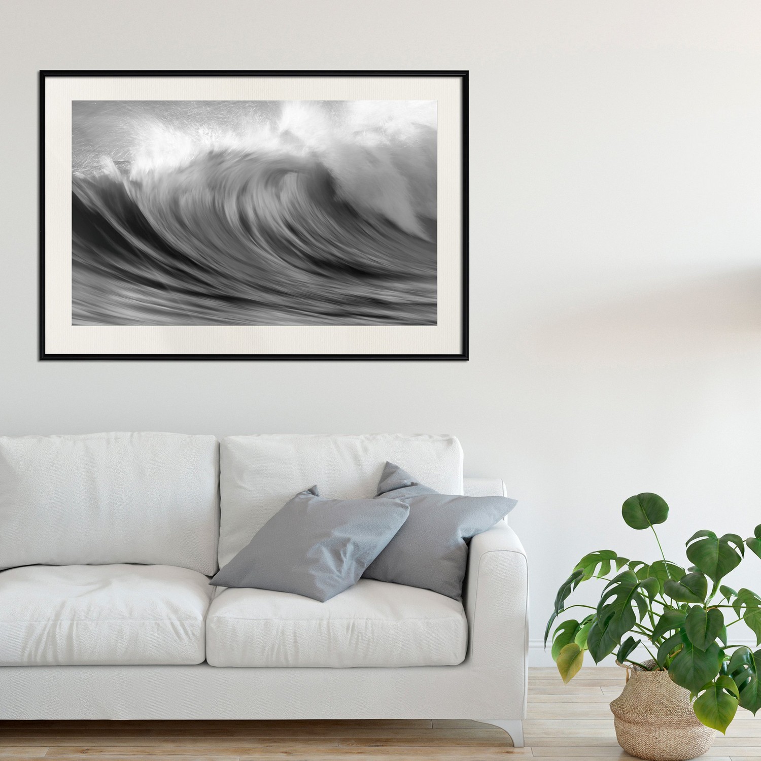Affisch - Surfers Paradise [Poster] 30x20 Svart ram med passepartout, 30x20 cm