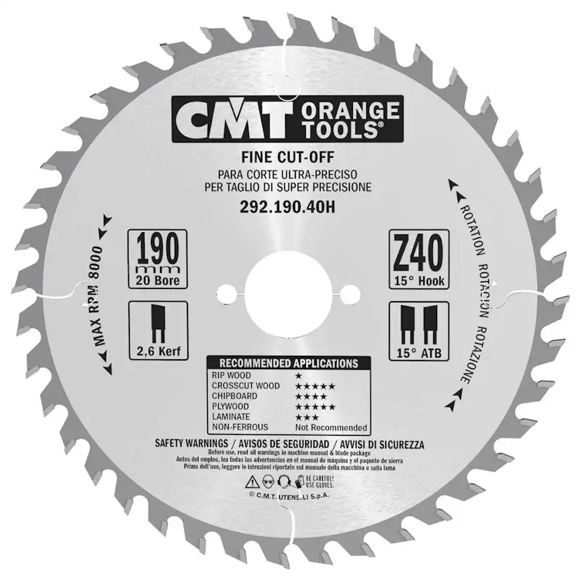 Cirkelsågklinga CMT Orange Tools W