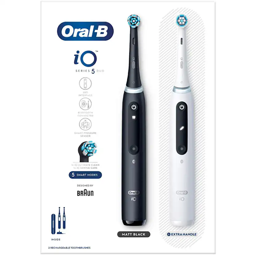 Eltandborste Oral-B iO5 Duo Black UCB/White SC