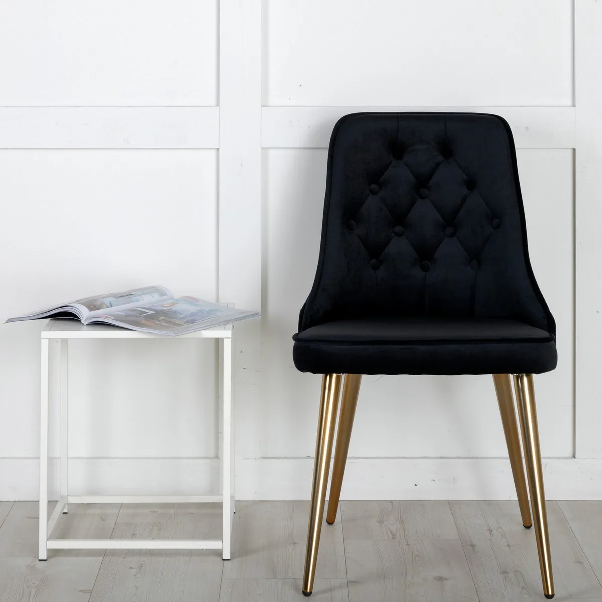 Matstol Venture Home Velvet Deluxe Matt Mässing Ben