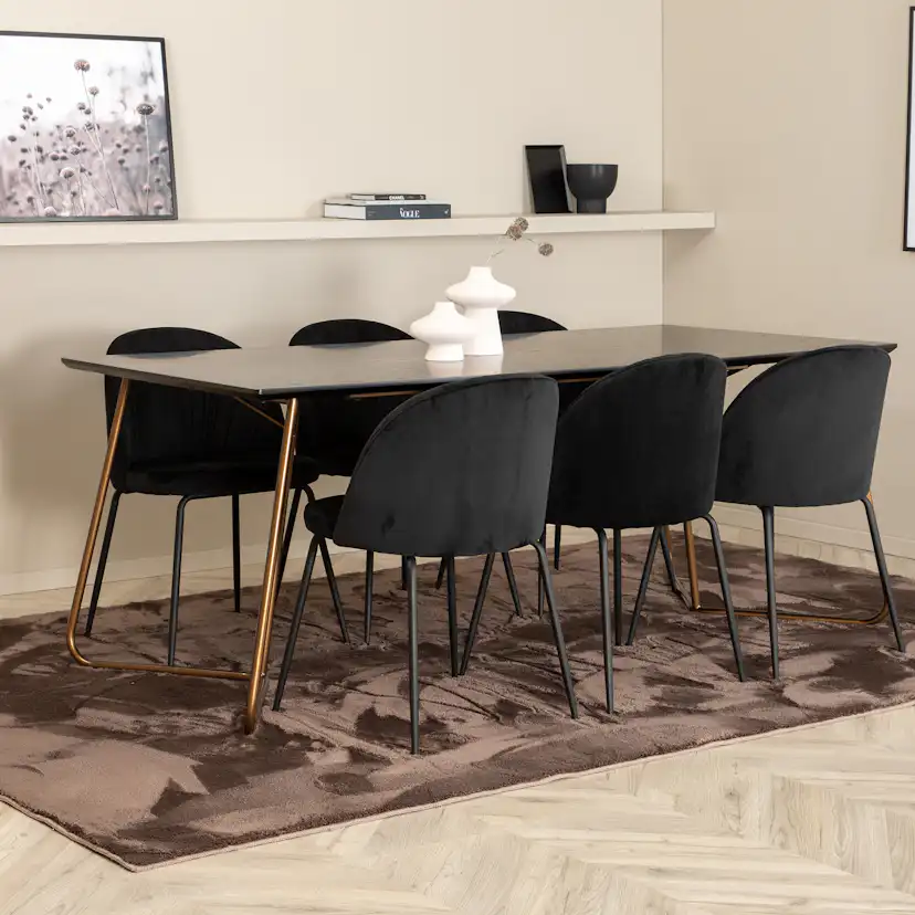 Matgrupp Venture Home Annika med 6 Wrigley Stolar