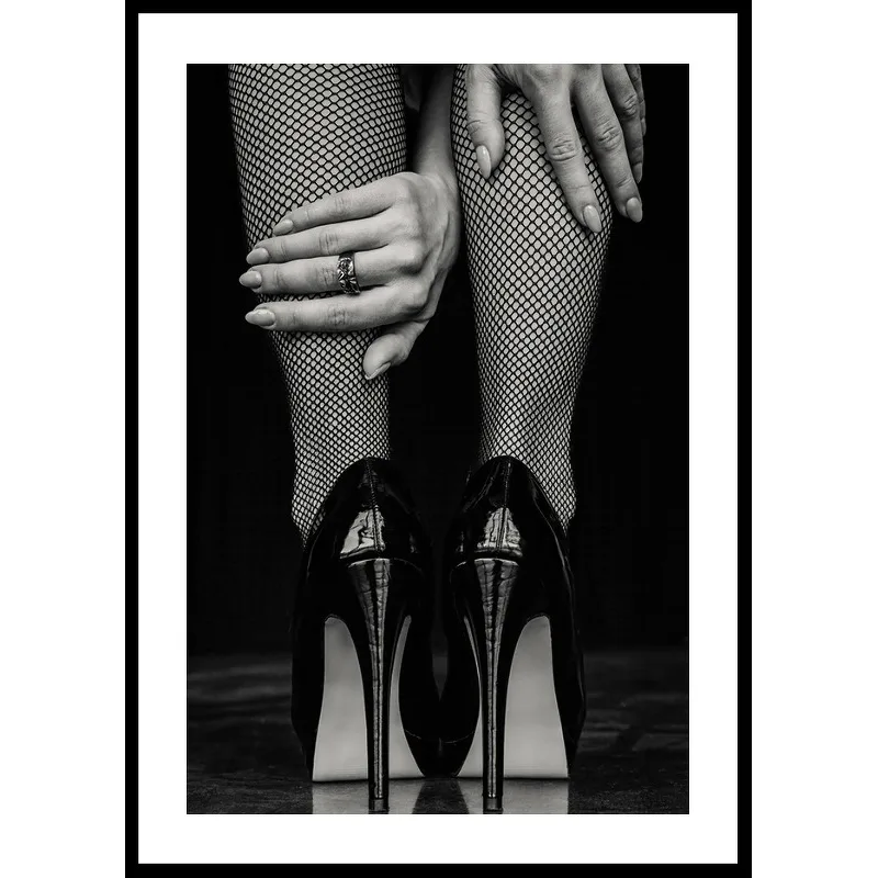 Poster Gallerix High Heels Fishnet Stockings