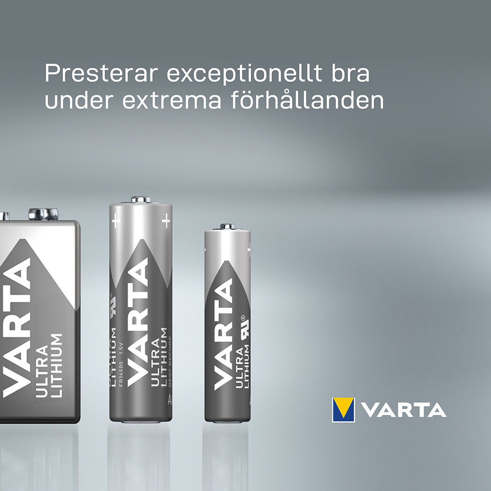 Batteri VARTA Ultra Litium 9V 1-Pack