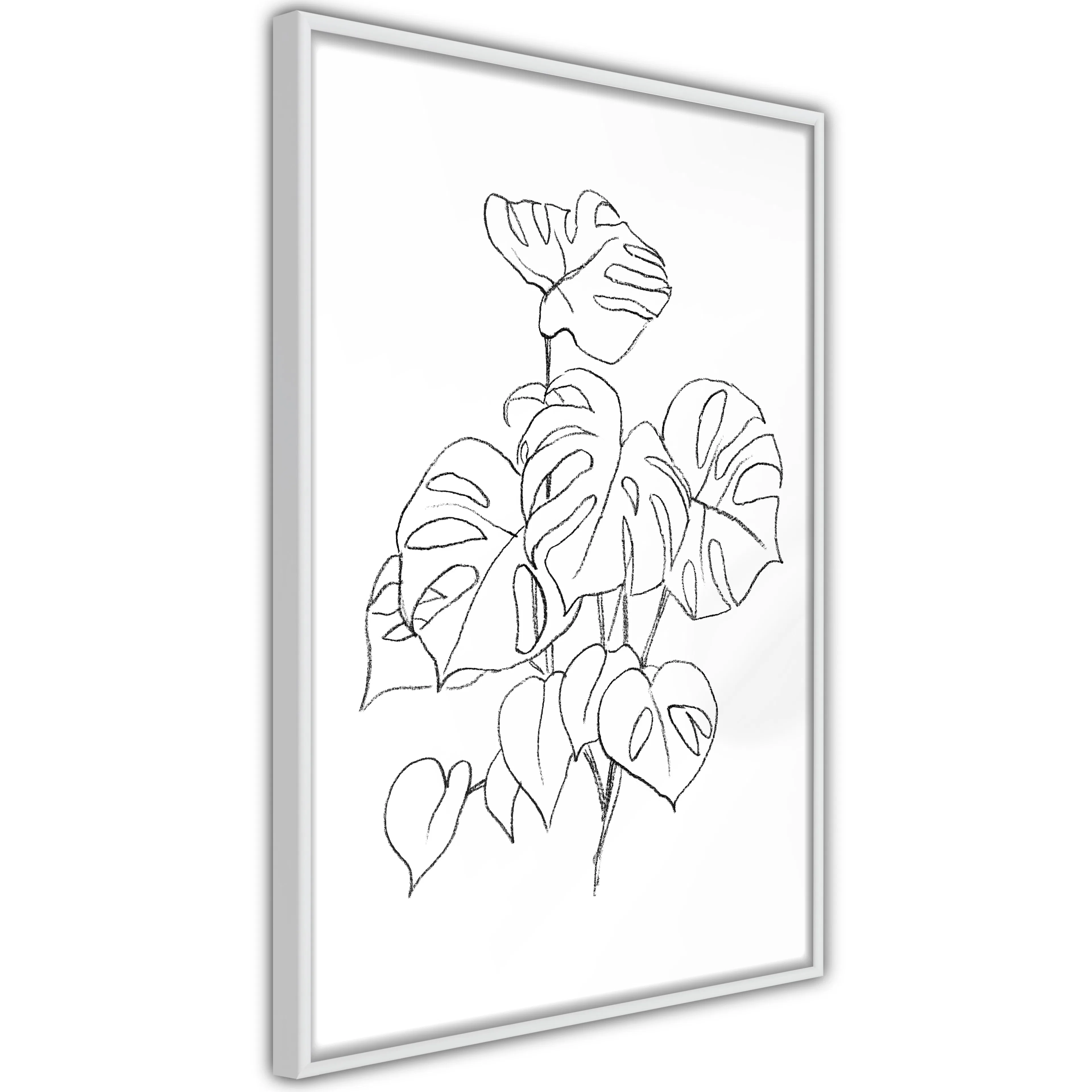 Poster Artgeist Affisch Monochrome Monstera