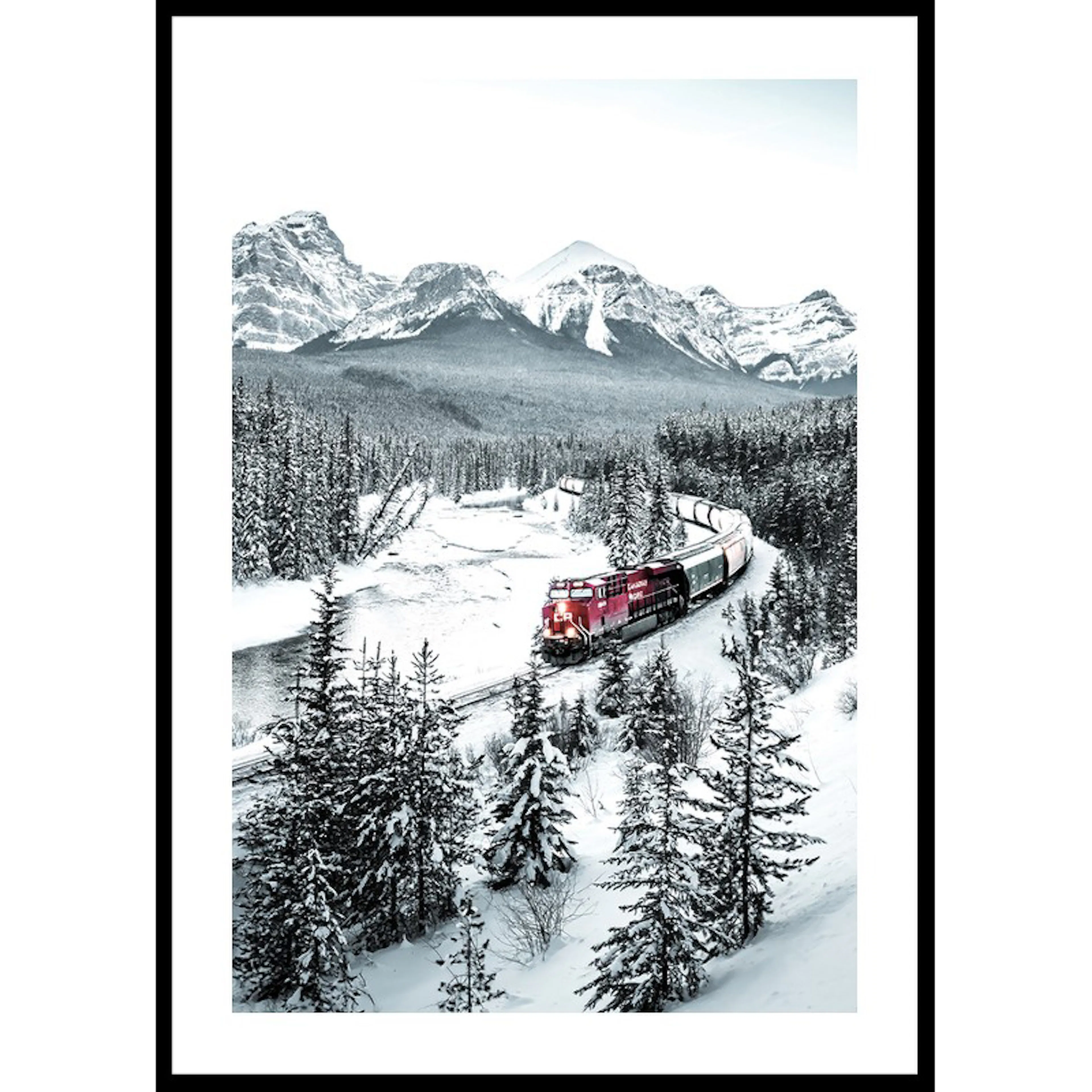 Winter Train No2 30x40 30x40 cm