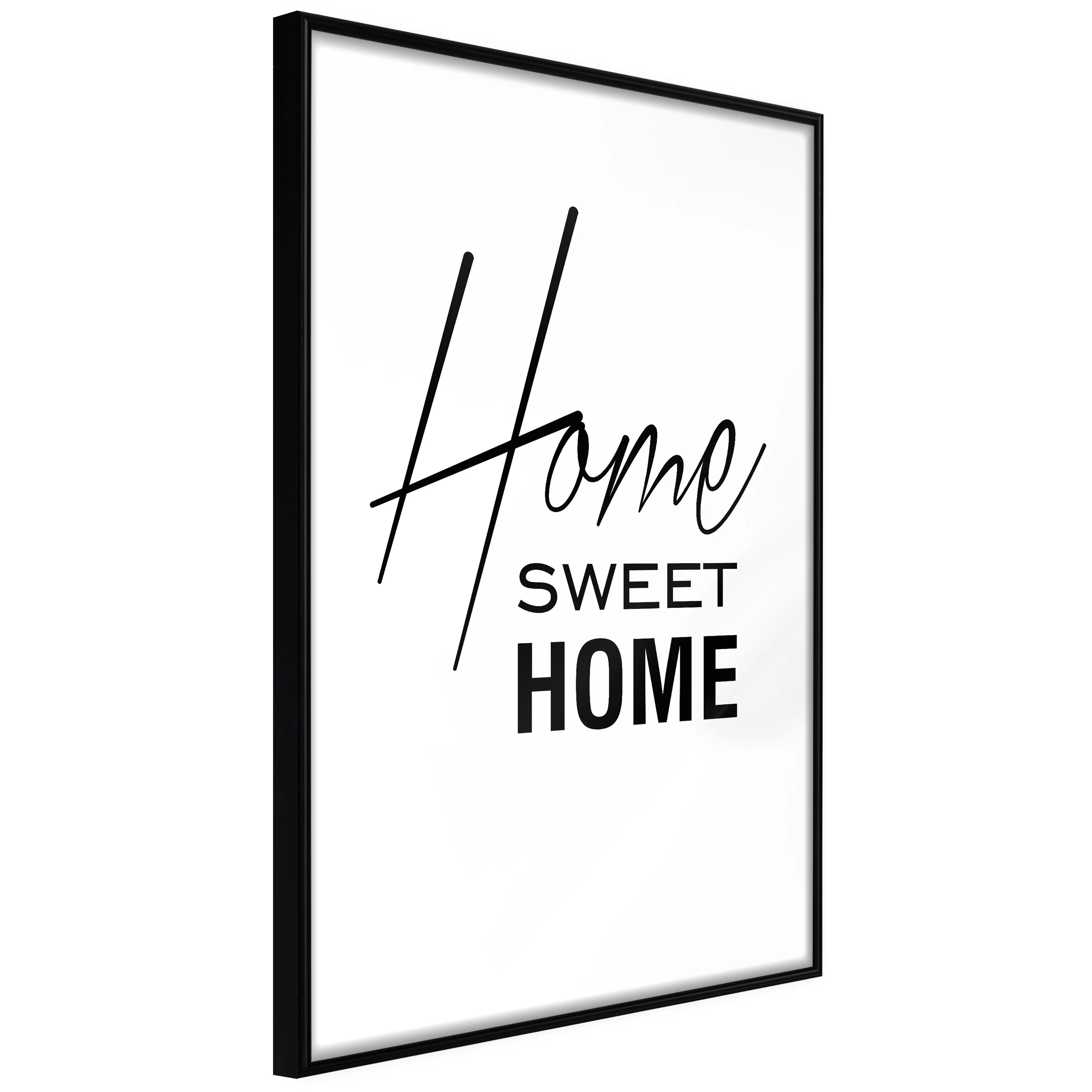 Affisch - Black and White: Home Sweet Home [Poster] 40x60 Svart ram, 40x60 cm