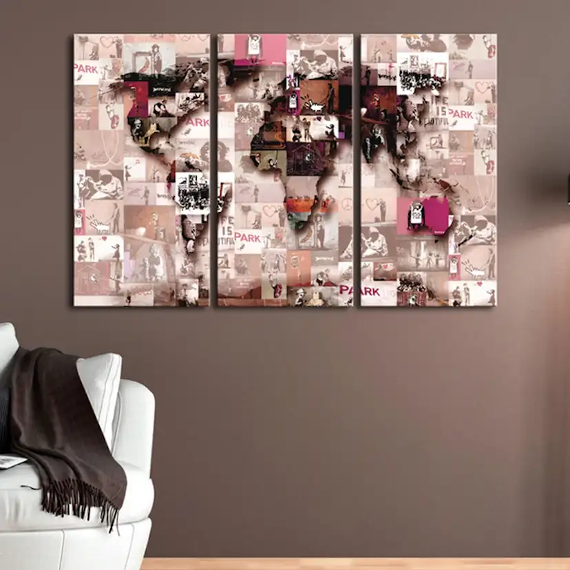Tavla Arkiio Banksy Graffiti Collage IIII