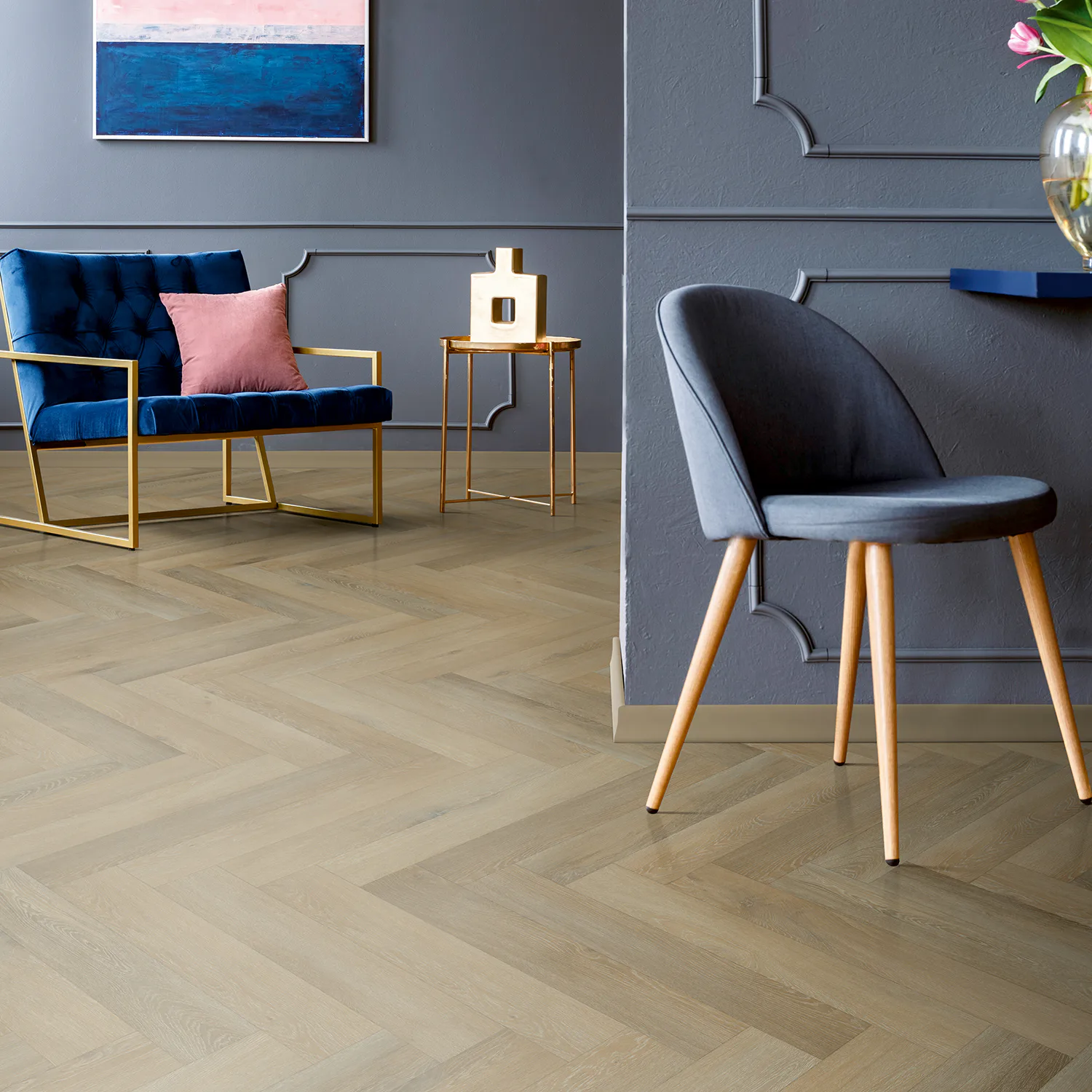 Vinylgolv Aspecta Contours Multilayer 0,55 Iconic Oak Bolsena Herringbone