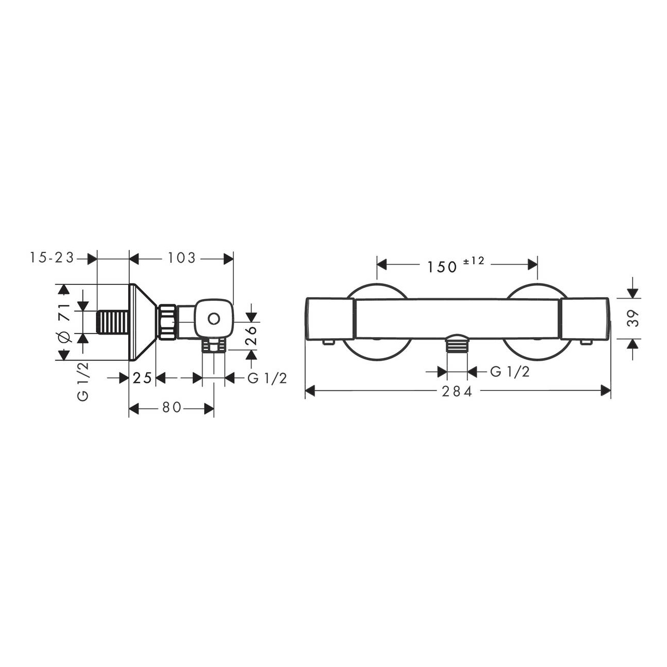 Duschblandare Hansgrohe Universal 150 cc