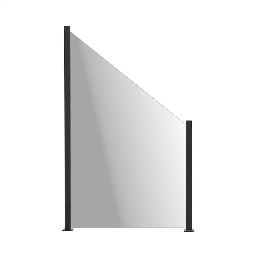 Glasstaket Hortus med Aluminiumskena Lutad