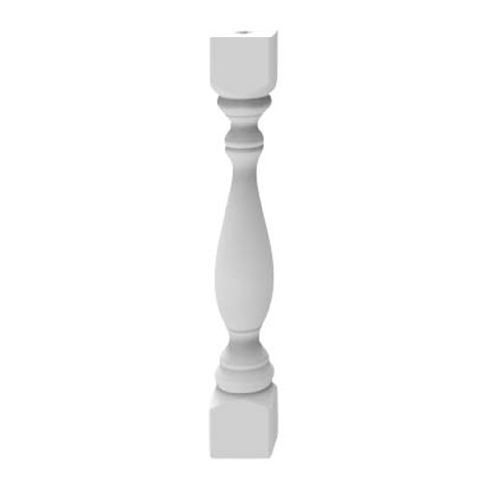 Räckespelare grundmålad  105x105x700 Vit, 70x10,5x10,5 cm