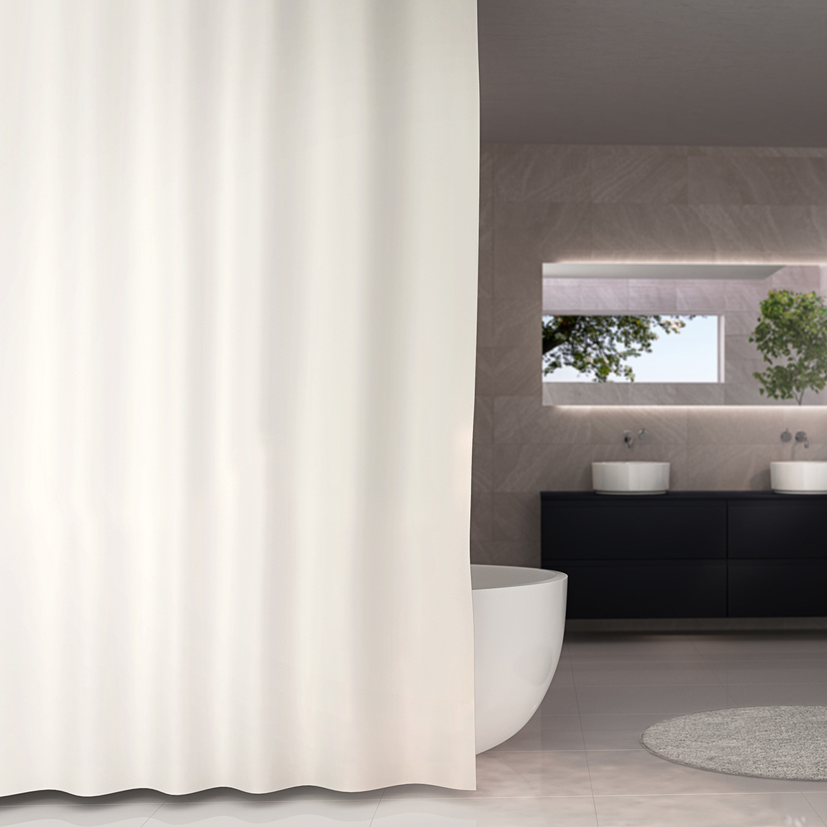 Duschdraperi Debel Uni