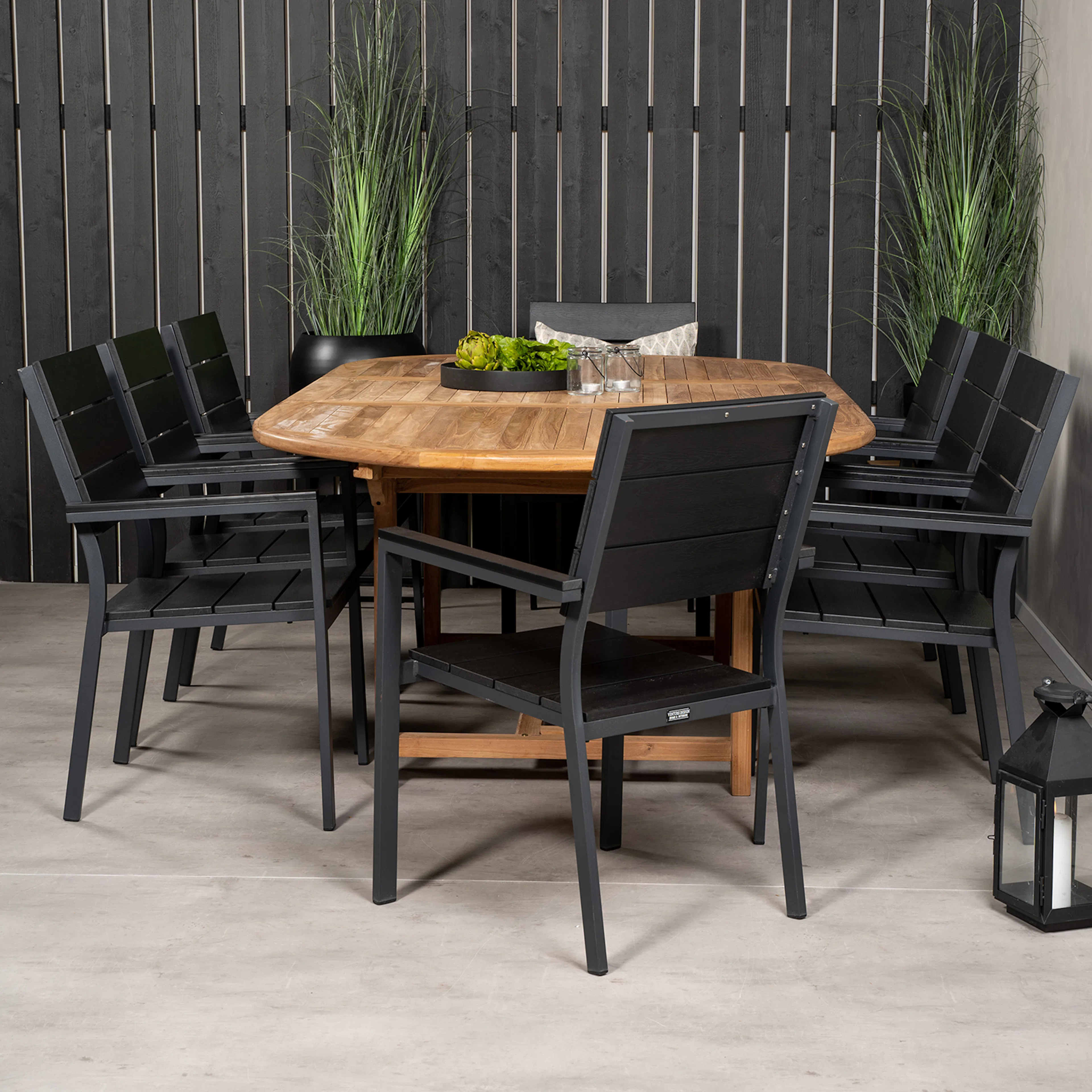 Matgrupp Venture Home Kenya 180-240x120 Teak med 8 Levels Karmstolar
