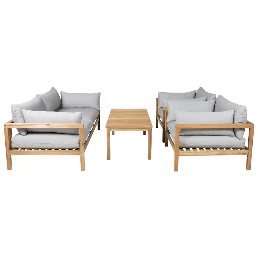 Loungesoffa Venture Home Moa Akacia/Grå, 2-Sits Utesoffa med Dyna