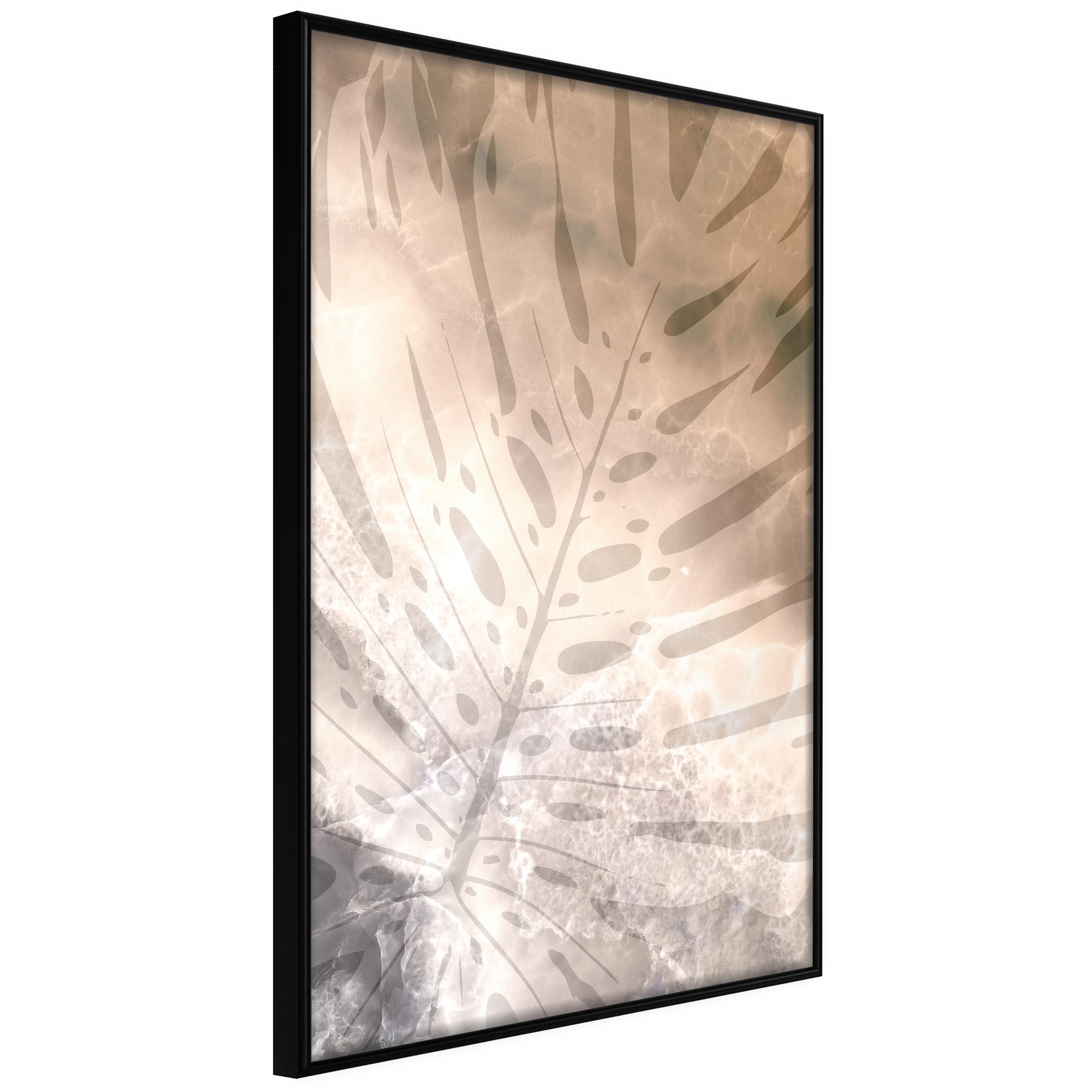 Affisch - Amber Monstera [Poster] 40x60 Svart ram, 40x60 cm