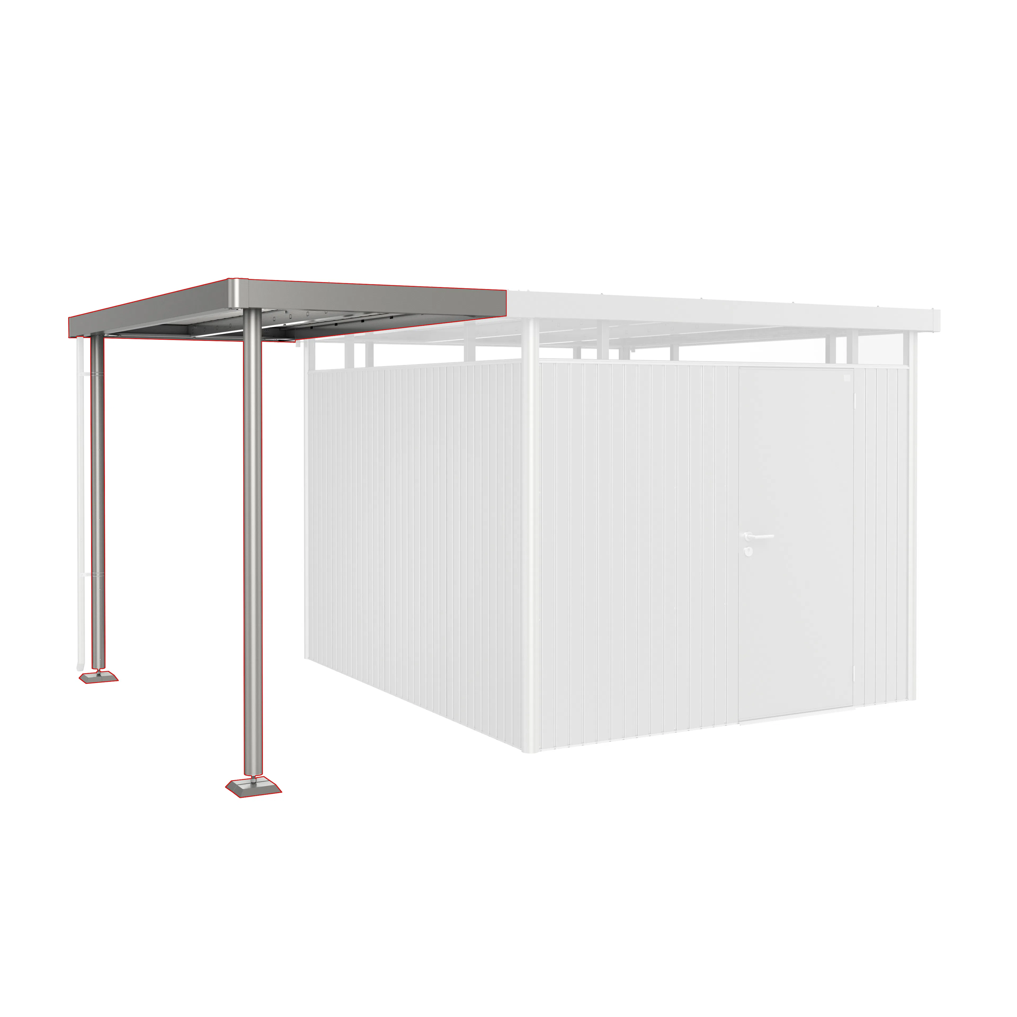 Sidotak HighLine H5 Storlek S metallic kvarts-grå Kvartsgrå