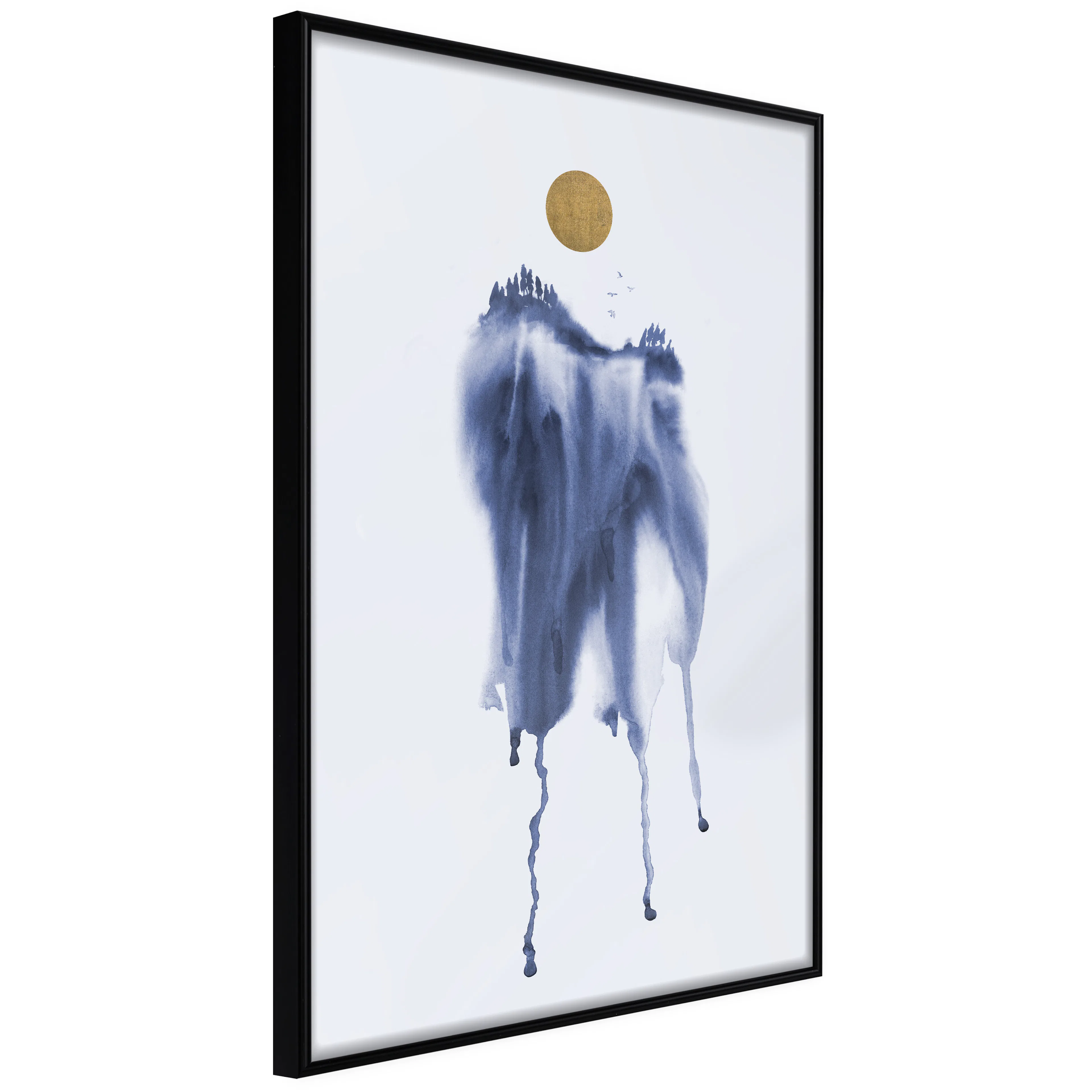 Affisch - Watercolour Abstraction [Poster] 40x60 Svart ram, 40x60 cm