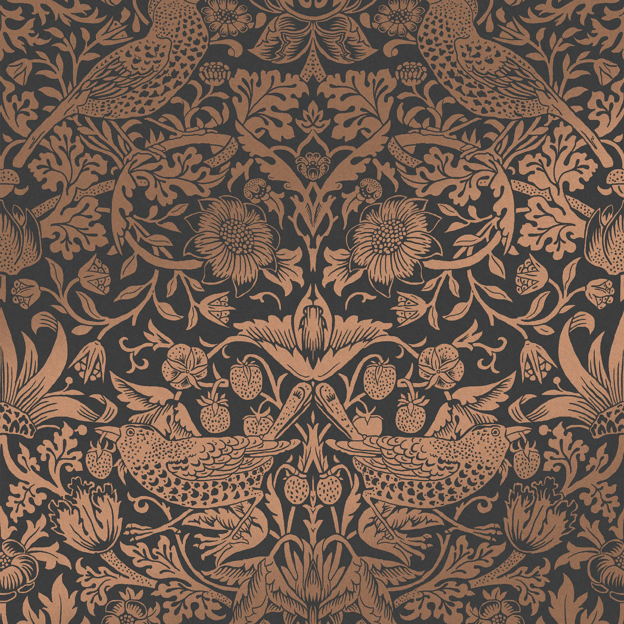 Tapet William Morris At Home Strawberry Thief Fibrous 124236