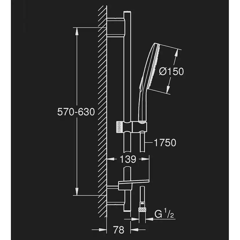 Duschset Grohe Vitalio SmartActive 150