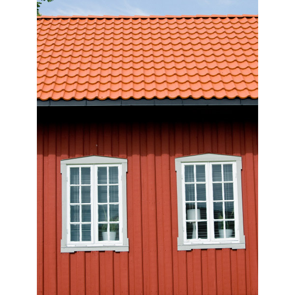 Betongpanna Mjöbäck blank, 1-kupig, MP305 Tegelröd Tegelröd