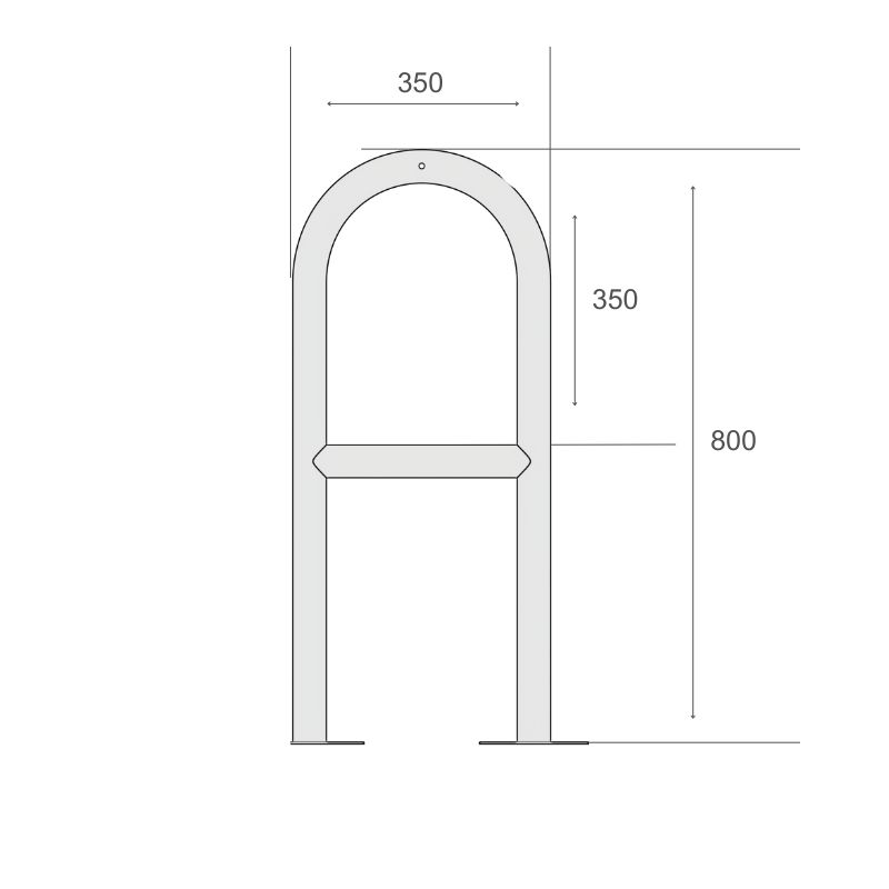 Cykelställ R&R Solutions Economy För 2 Cyklar Golvmonterad