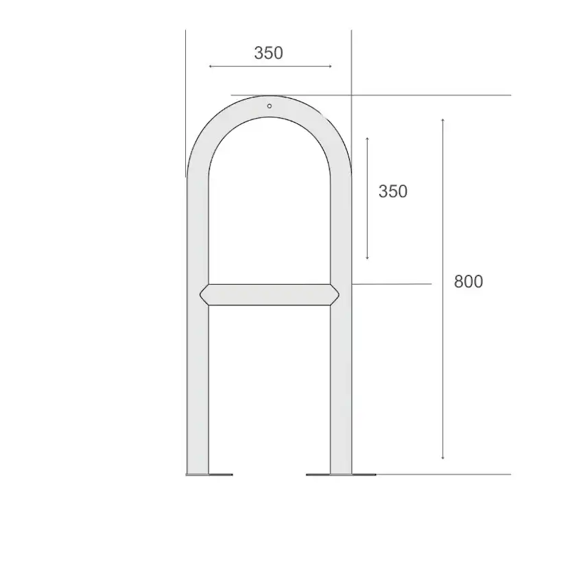 Cykelställ R&R Solutions Economy För 2 Cyklar Golvmonterad