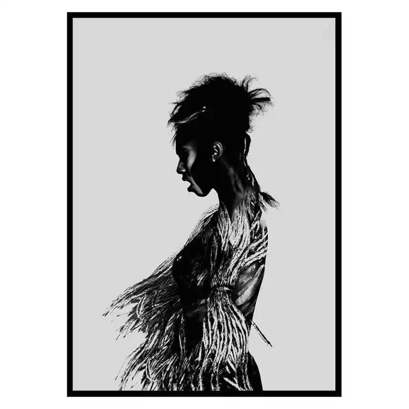 Poster Gallerix Black Woman Paint