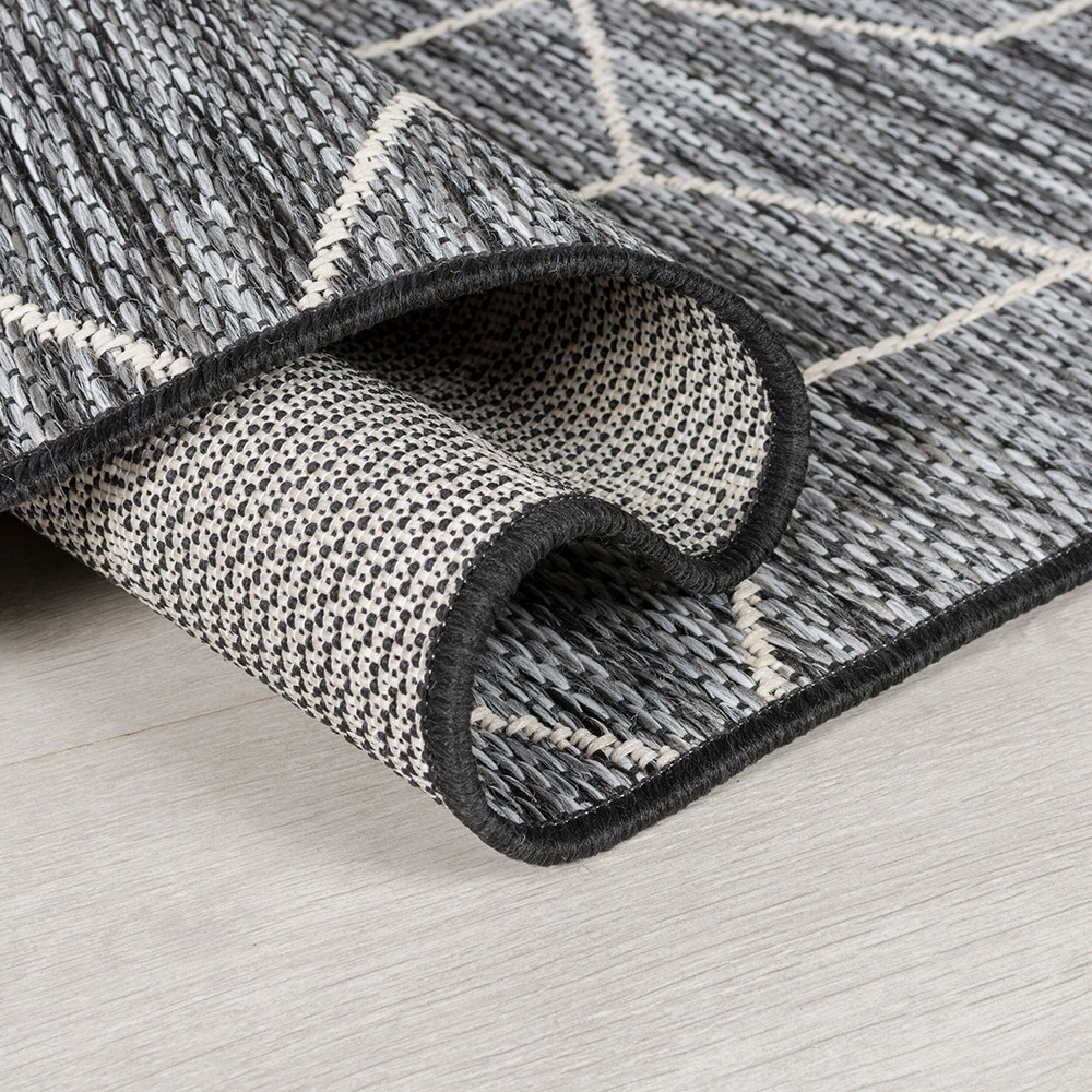 Utomhusmatta Flair Rugs Napoli 120x170 Svart Storlek: 120x170 cm, Färg: Svart