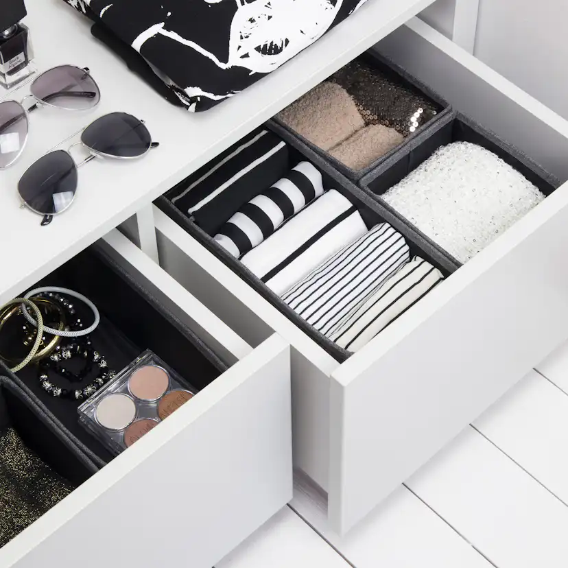 Lådförvaring Bigso Box of Sweden Drawer Organizer 3-Set Grå