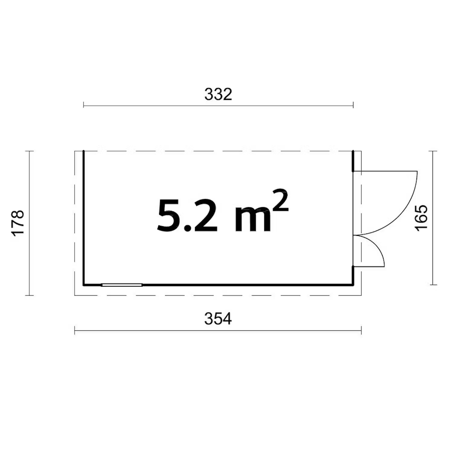 Förråd Palmako Mia 5,2 m2