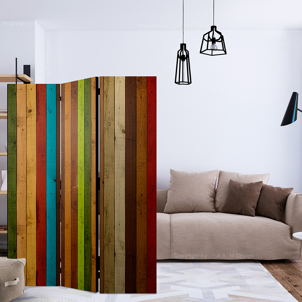 Rumsavdelare Arkiio Wooden Rainbow 135x172 cm