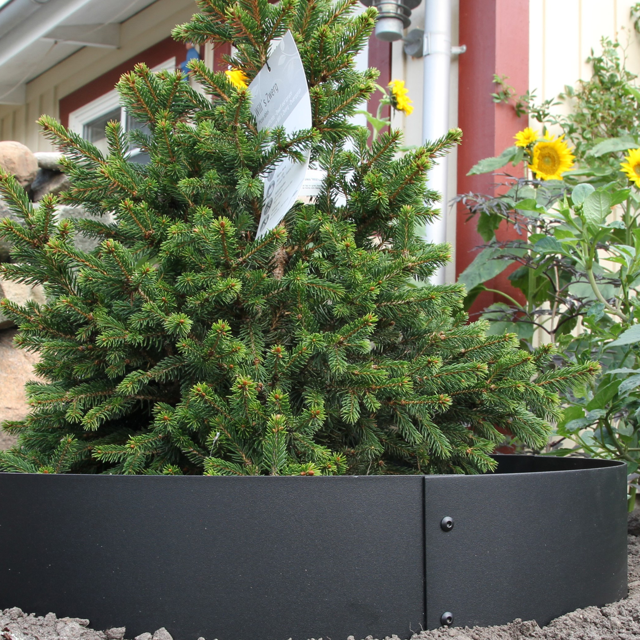 Planteringskant Flexigarden Svart 180 mm Cirkel