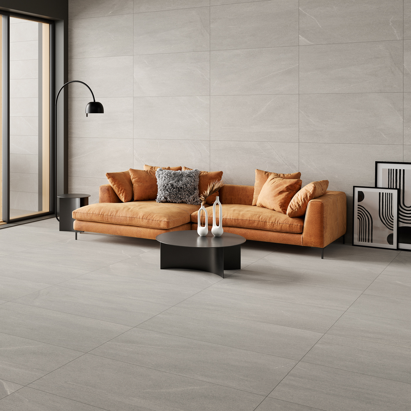 Klinker Tenfors Bellevue Grey Marmor Matt 75x75 cm