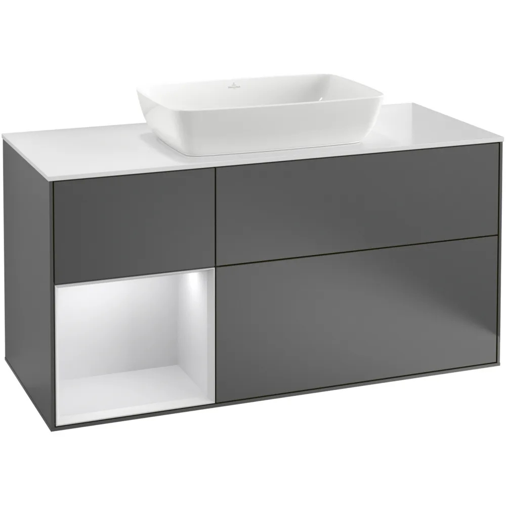 Mattvitt glas