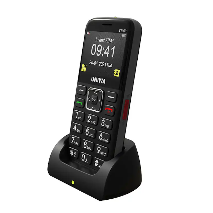 Mobiltelefon Uniwa V1000 För Äldre