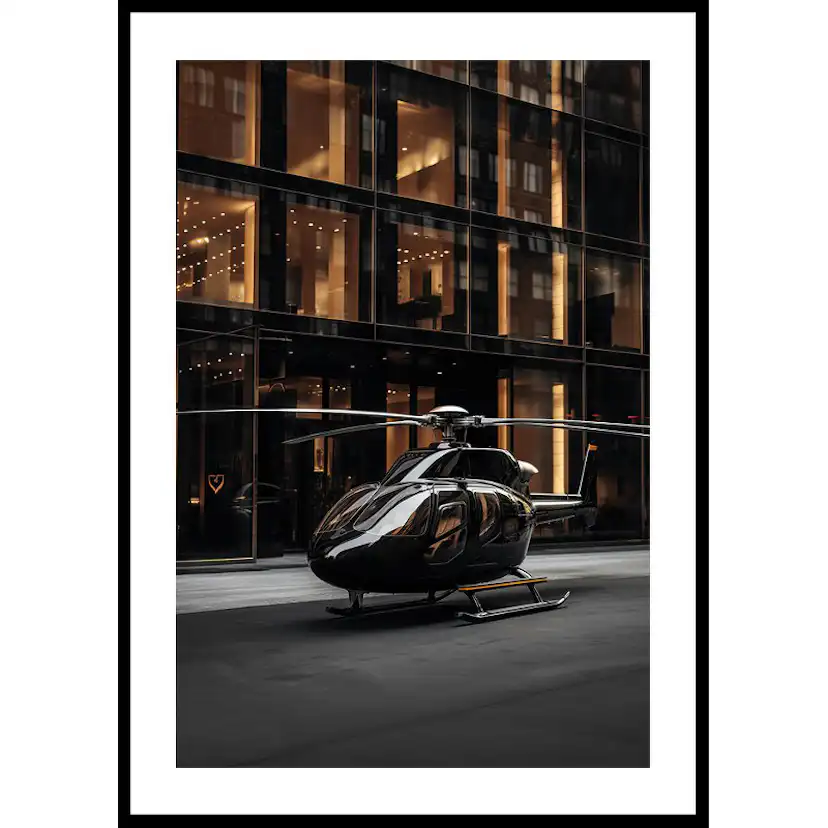 Helicopter Street View No2 50x70 50x70 cm