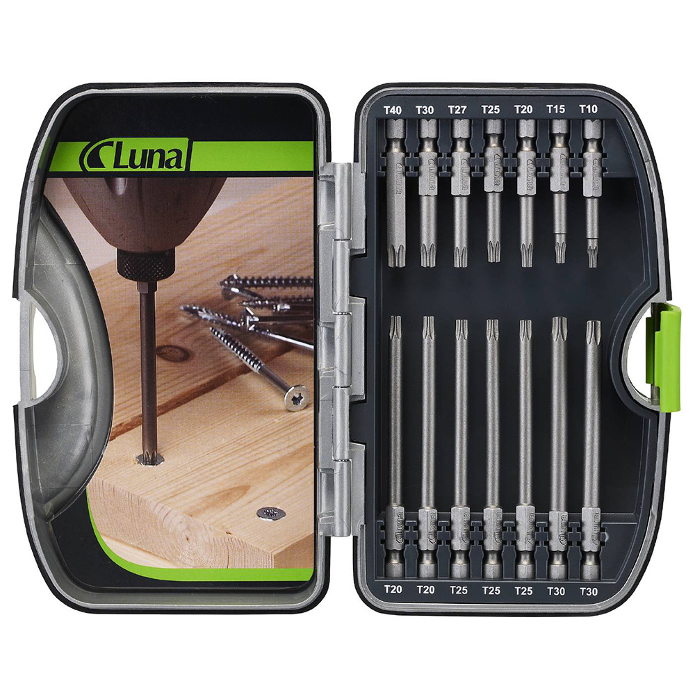 Bitssats Luna Tools Med 14 Delar Torx