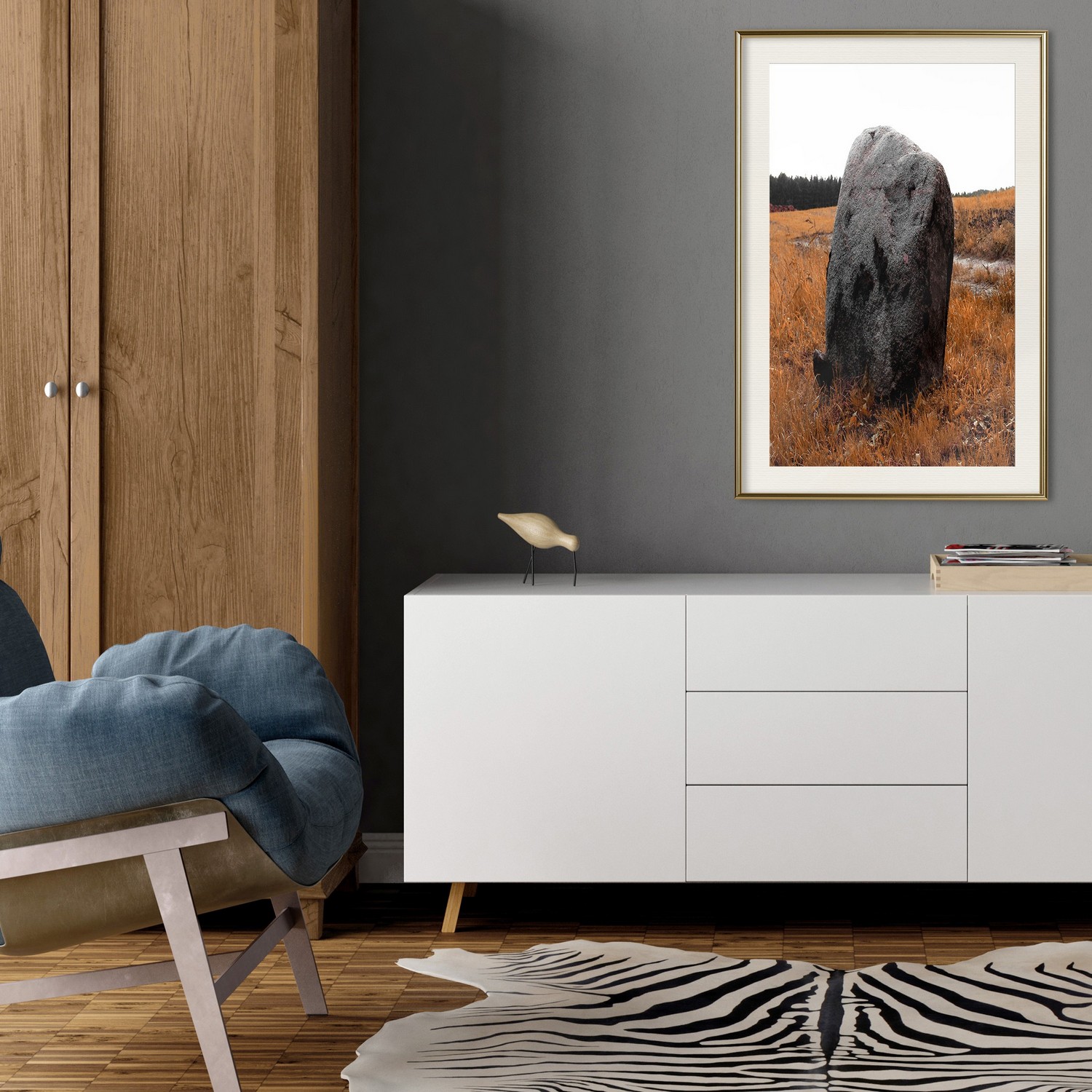 Poster Artgeist Affisch Field Signpost