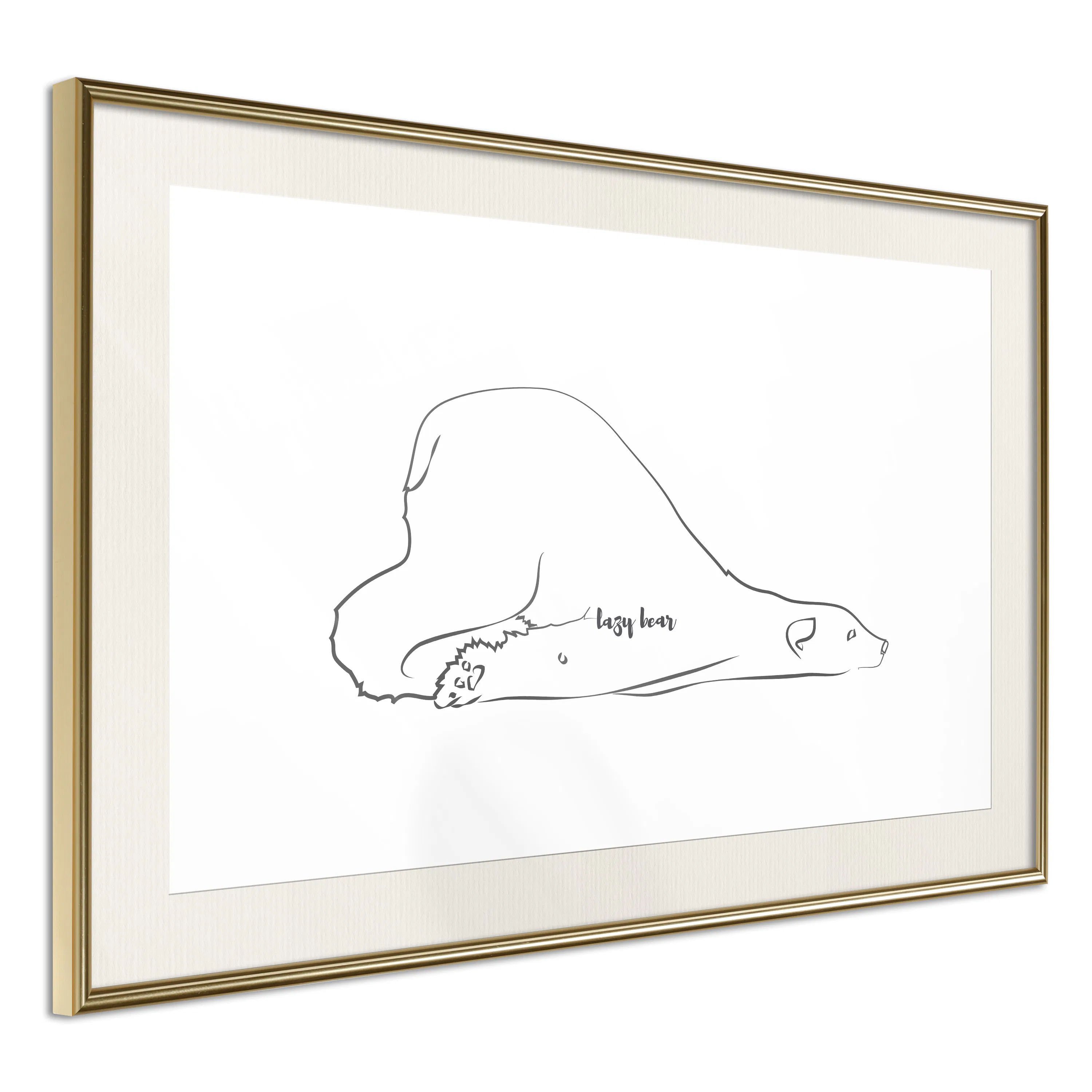 Poster Artgeist Affisch Lazy Bear