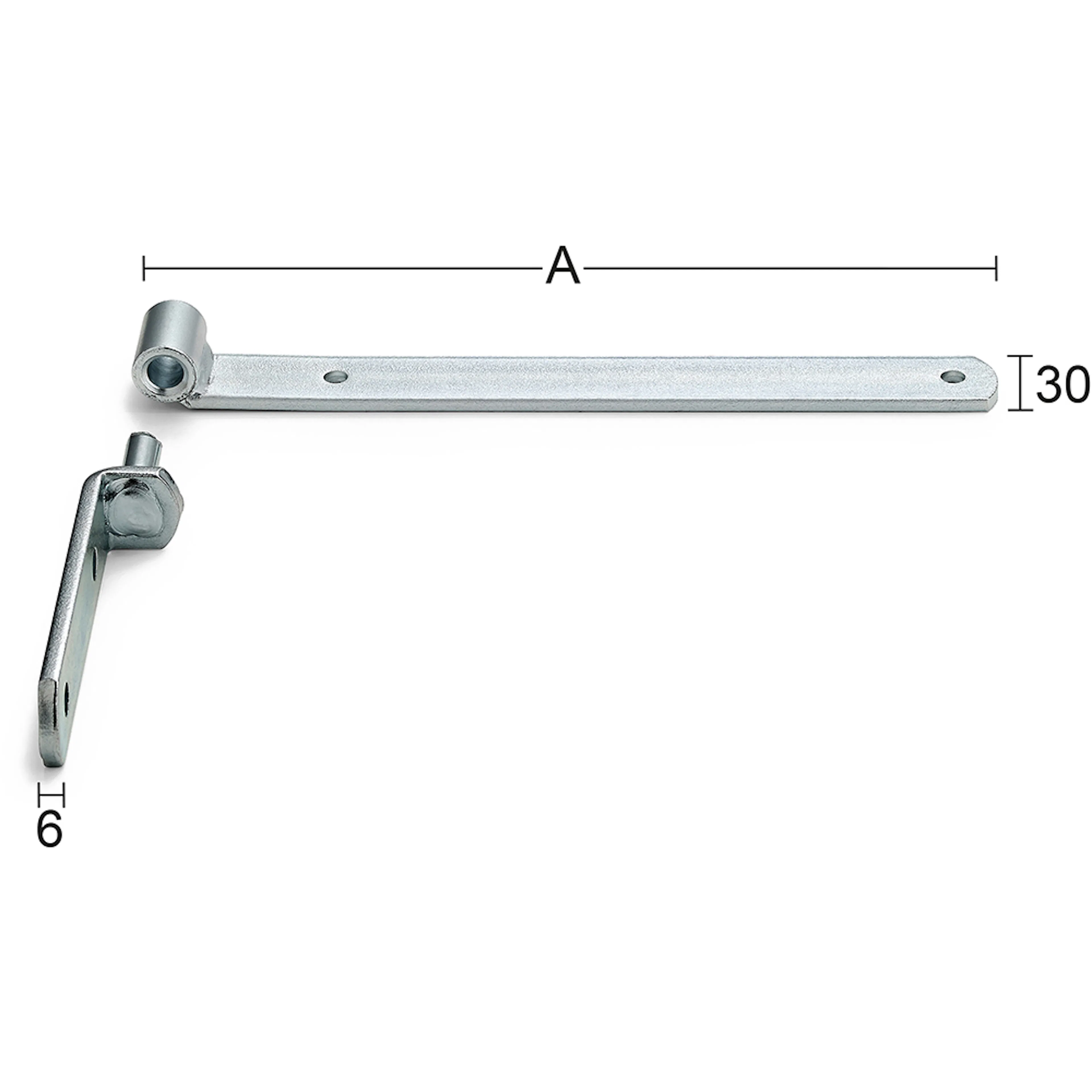 Hakgångjärn 212  Längd: 400 Mm Längd: 400 Mm