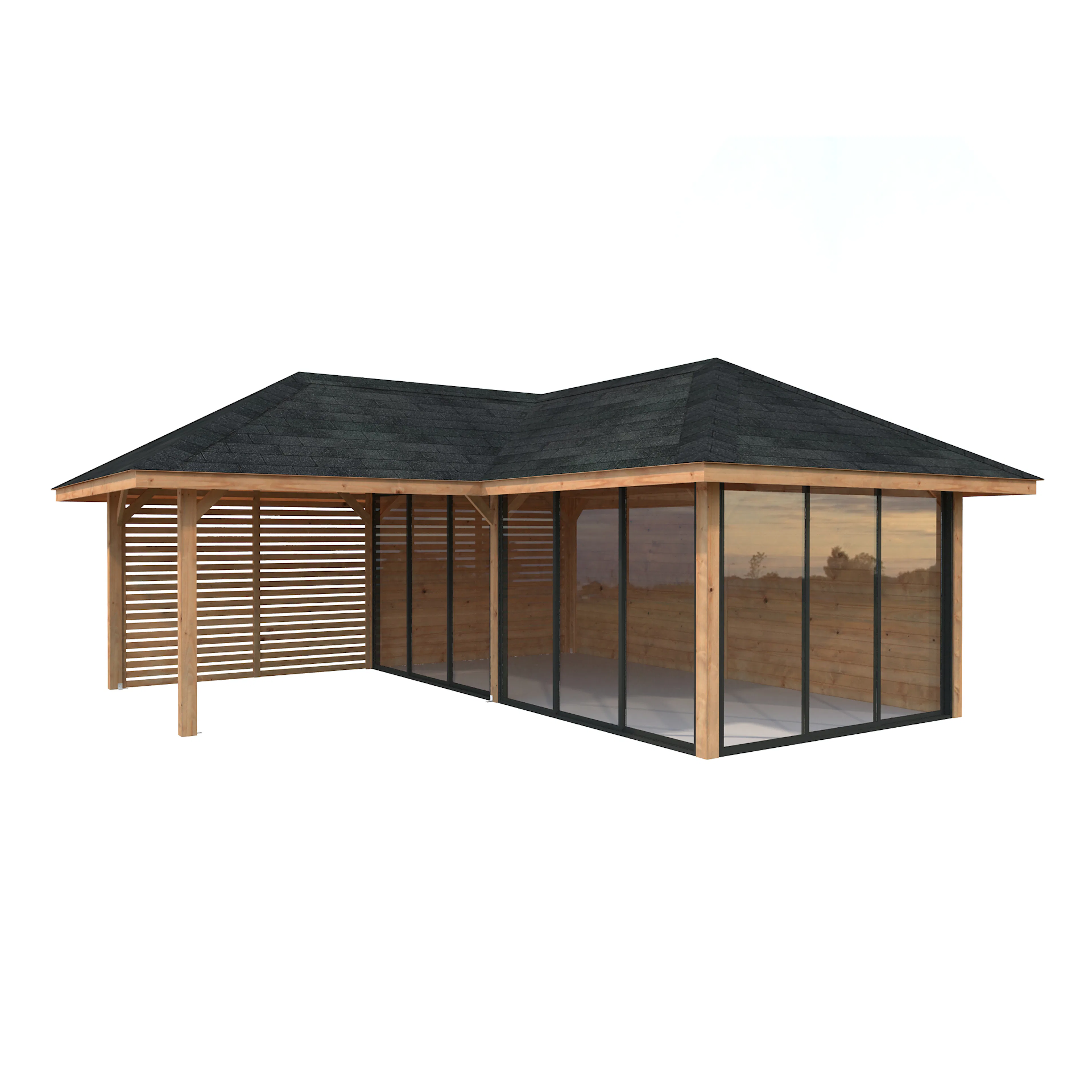 Bianca 24,9 m2 Set 214 Slide BNDIP Brun impregnerad